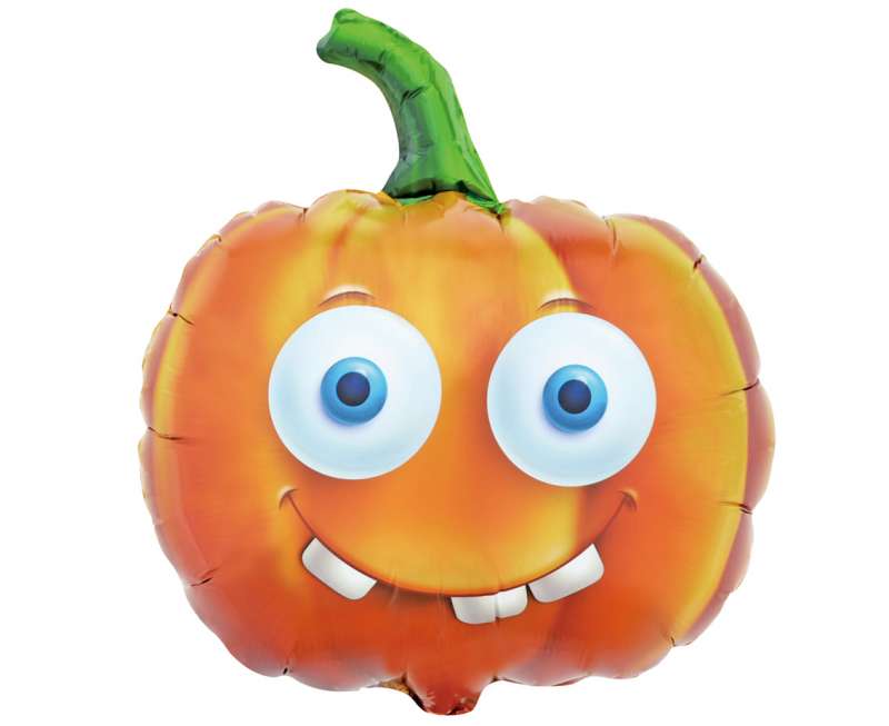 Folienballon Kürbis Halloween, 44 x 43 cm