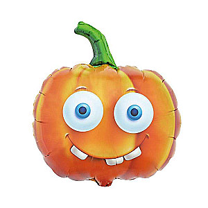 Folienballon Kürbis Halloween, 44 x 43 cm