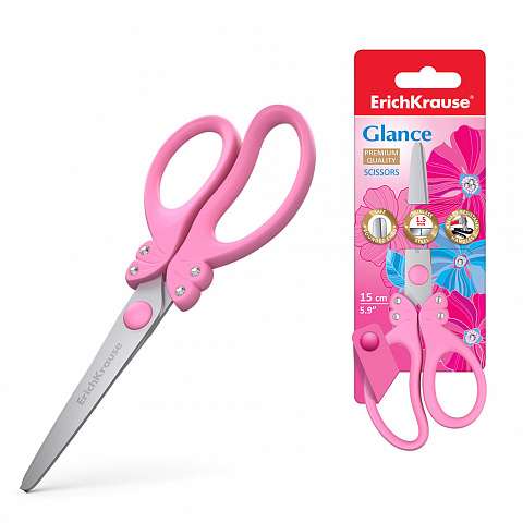 ErichKrause® Glance Scissors with Rhinestones, 15cm