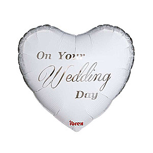 Folienballon Ibrex 14 - Weiß an Ihrem Hochzeitstag