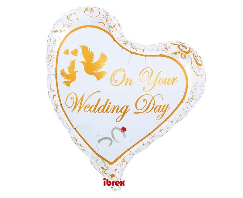 Folienballon Ibrex 14 - Hochzeitstauben