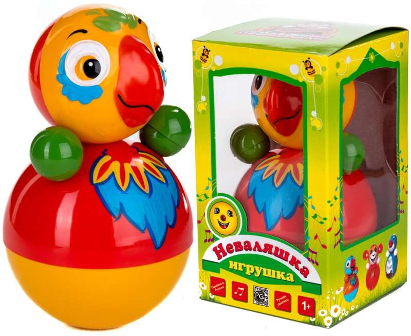 Игрушка-неваляшка - Попугай