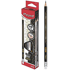 MAPED Deco HB pieštukas su trintuku