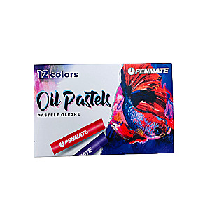 Oil Pastel Crayons 12 Colors PENMATE