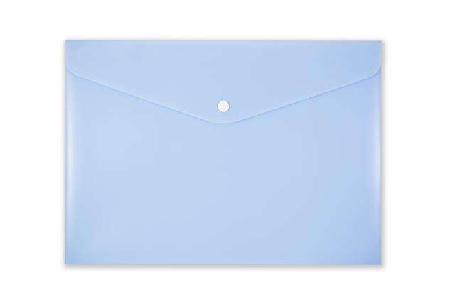 A4 folder with button PENMATE light blue