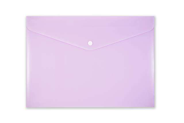 A4 folder with button PENMATE light purple