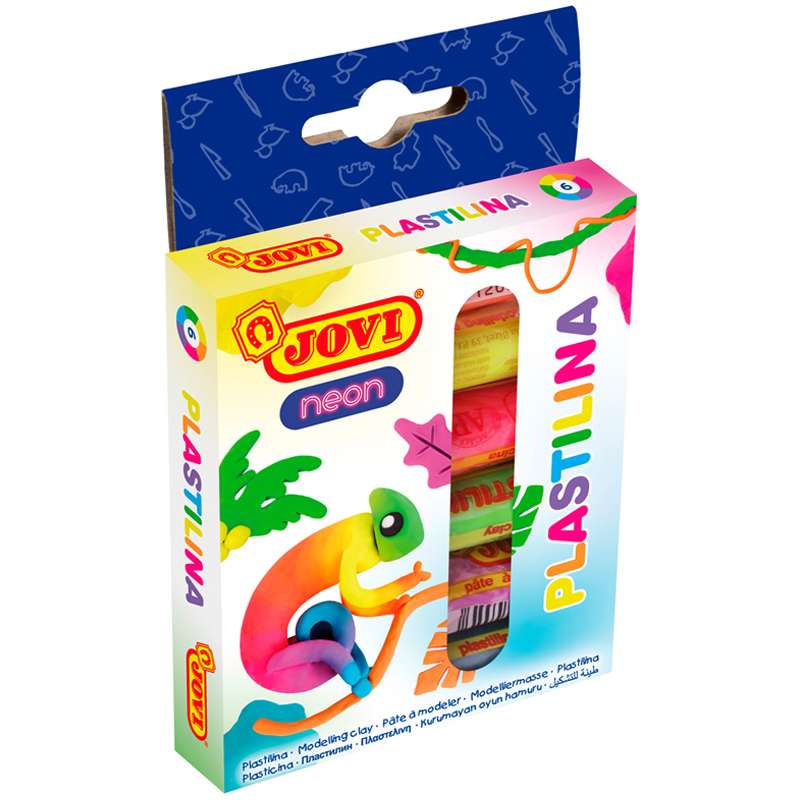 Plastilīns JOVI NEON 15gr, 6kr.