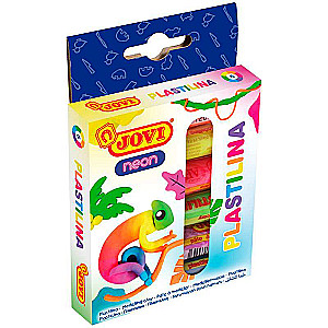 Plastilin JOVI NEON 15g, 6 Farben