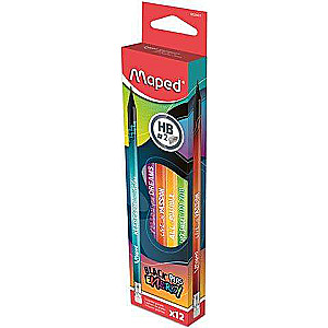Pencil with eraser HB MAPED Energy 1pc.