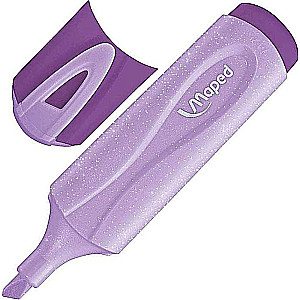 Teksta izcēlājs MAPED Pastel Glitter, violetais