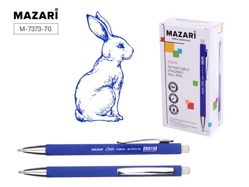 COLIN Automatic Ballpoint Pen with Erasable Ink BLUE
