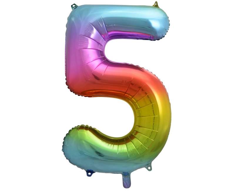 Folienballon 33/85cm 5 B&C Regenbogen