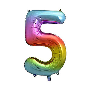 Folienballon 33/85cm 5 B&C Regenbogen