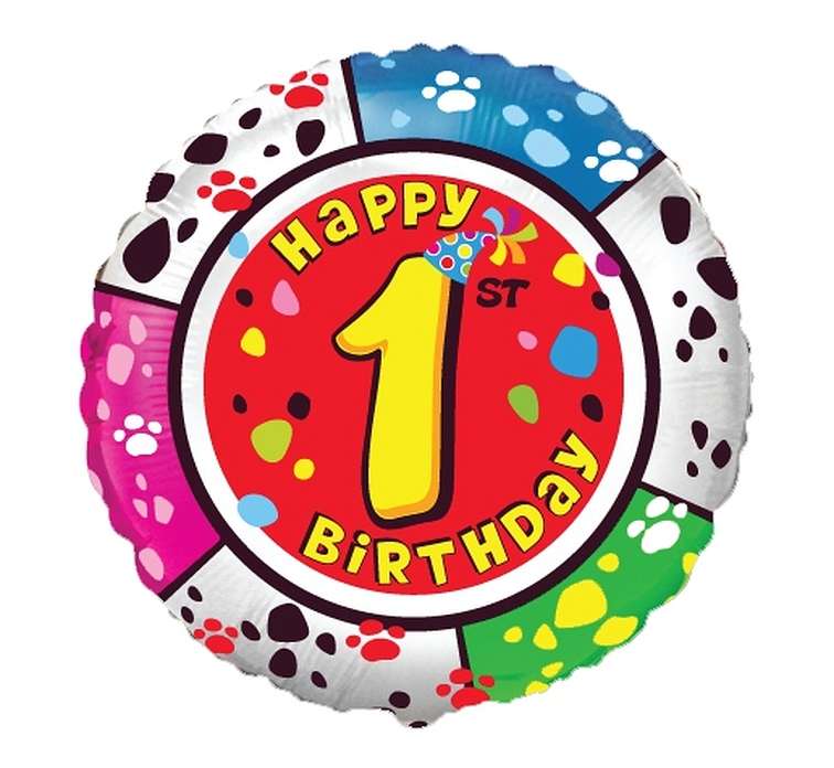 Folienballon 18/46cm rund 1 FX Alles Gute zum Geburtstag