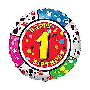 Folienballon 18/46cm rund 1 FX Alles Gute zum Geburtstag