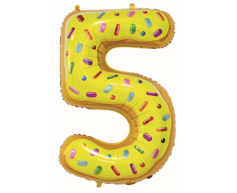Folienballon 5, Cookie, 78 cm