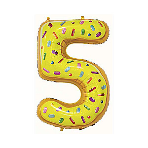 Folienballon 5, Cookie, 78 cm