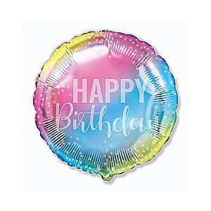 Folienballon 18 FX - Geburtstag, Farbverlauf