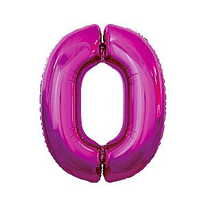 Folienballon 45/92cm 0 rosa