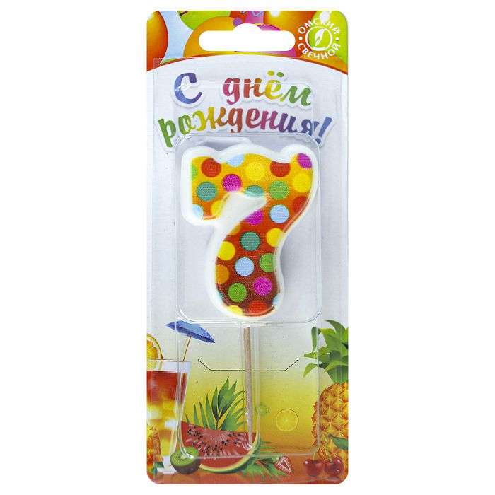 Küünal tortimiseks pulgal 7 Confetti