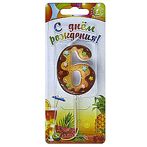 Svečs tortam 6 cepumi