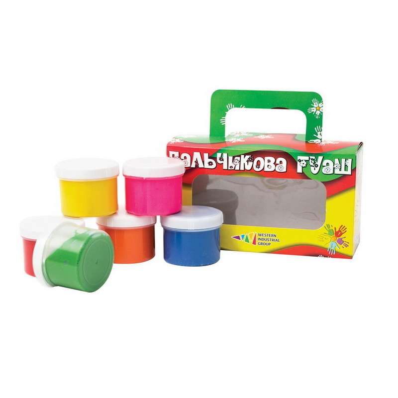 Finger Paints 6 colors, 360 ml