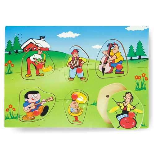 Bērnu spēle Skaņas puzle-mūzikas instrumenti,F līmenis,koks