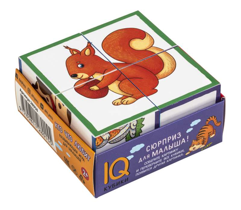 Inteligentne kostki - Kto co lubi, 4 sztuki