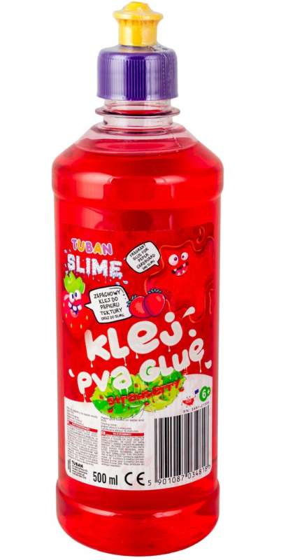 PVA Glue 500ml Red with Strawberry Scent