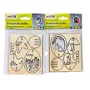 Puitfiguurid - Peaasdecoratsioon Munad, 6cm