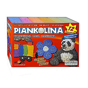 Modeling mass from plasticine 12 colors PIANKOLINA with glitter