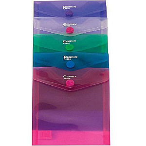 A6 Folder with Button, Vertical MIX