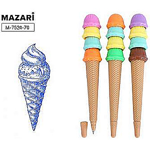 Rašiklis - ICE CREAM, mėlynas, asortimente