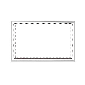 Tapatinimo etiketė (plastikinė) 57x90mm, horizontalus