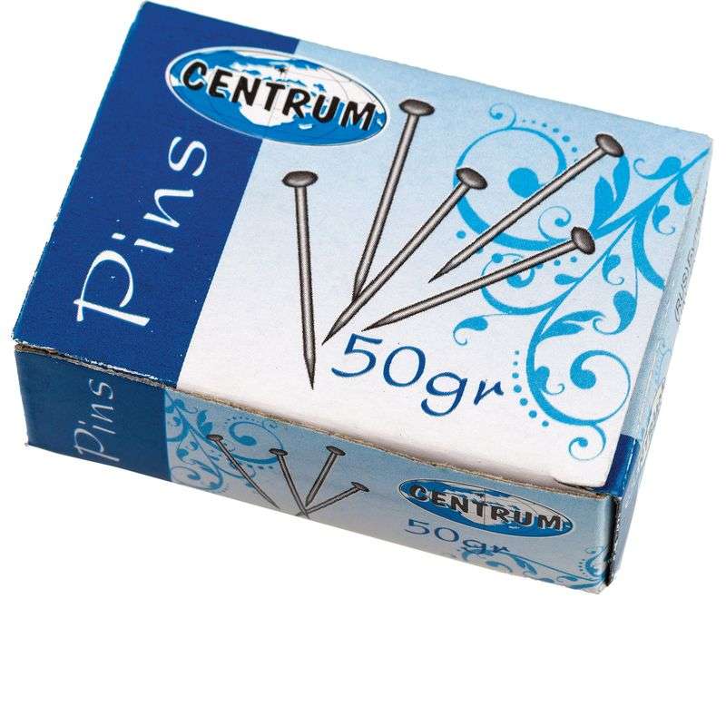 Булавки канцелярские 50g, серые