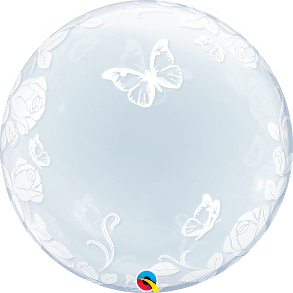 Folienballon 24, transparent Schmetterling