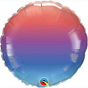 Folienballon 18 / 46 cm rund Winter Ombre