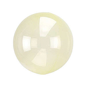 Folienballon 18/46cm rund, transparent, gelb
