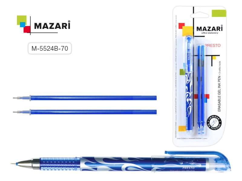 PRESTO Erasable Gel Pen, BLUE