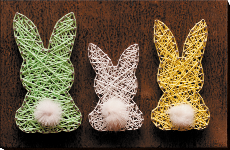 String-art komplekts - Zaķi