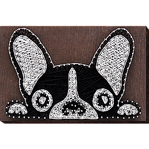 String-Art-Set - Französischer Bulldogge