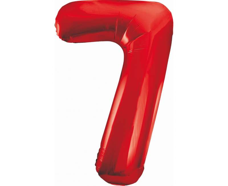 Fooliumballoon 33/85cm 7 B&C punane