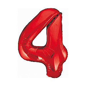Folienballon 33/85cm 4 B&C rot