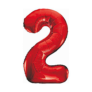 Fooleritud pall 33/85cm 2 B&C punane