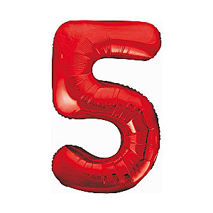 Folienballon 33/85cm 5 B&C rot