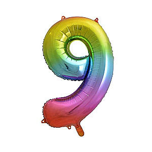 Folienballon 33/85cm 9 B&C Regenbogen