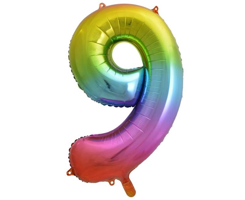 Folienballon 33/85cm 9 B&C Regenbogen