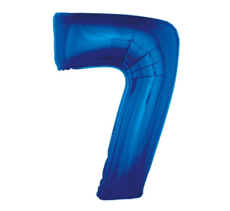 Folienballon 45/92cm 7, blau