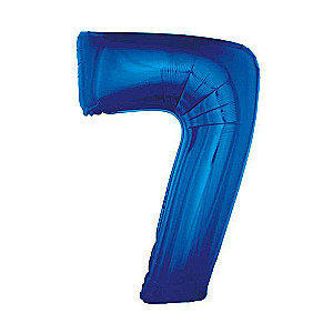 Folienballon 45/92cm 7, blau