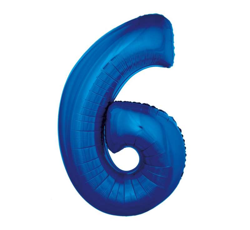 Folienballoon 45/92cm 6, blau